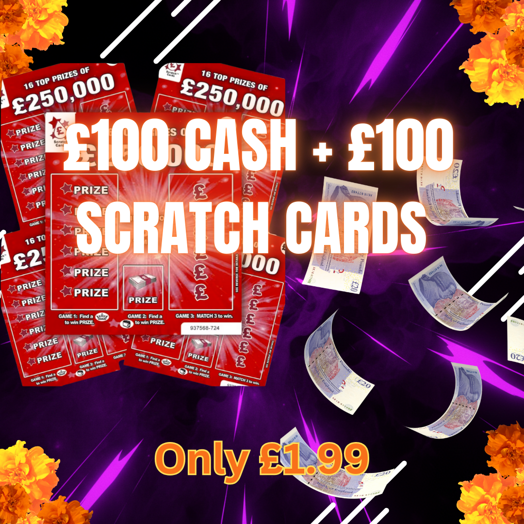 £100 cash + £100 scratch card #10
